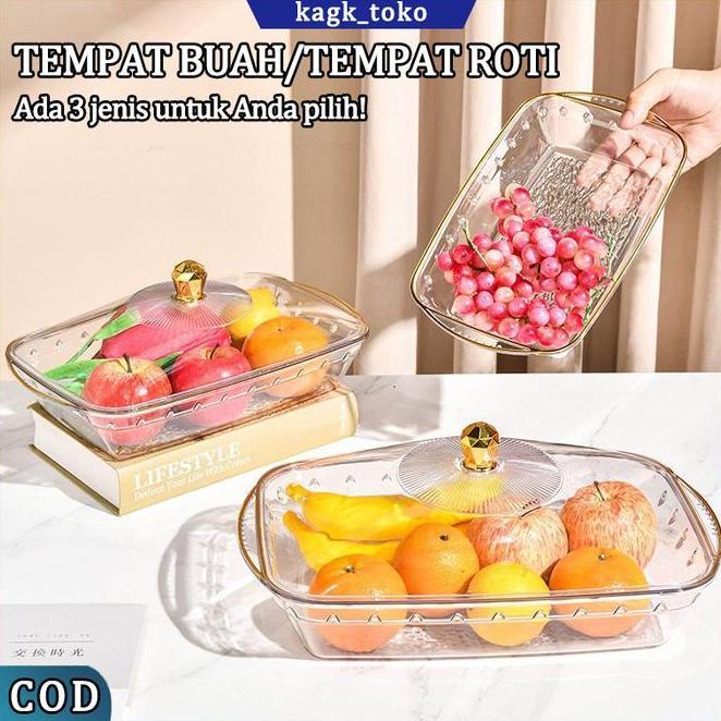 Kagk Tempat Buah Tempat Roti Nampan Plastik Buah Nampan Dengan Tutup Aesthetic Nampan Dengan Tutup