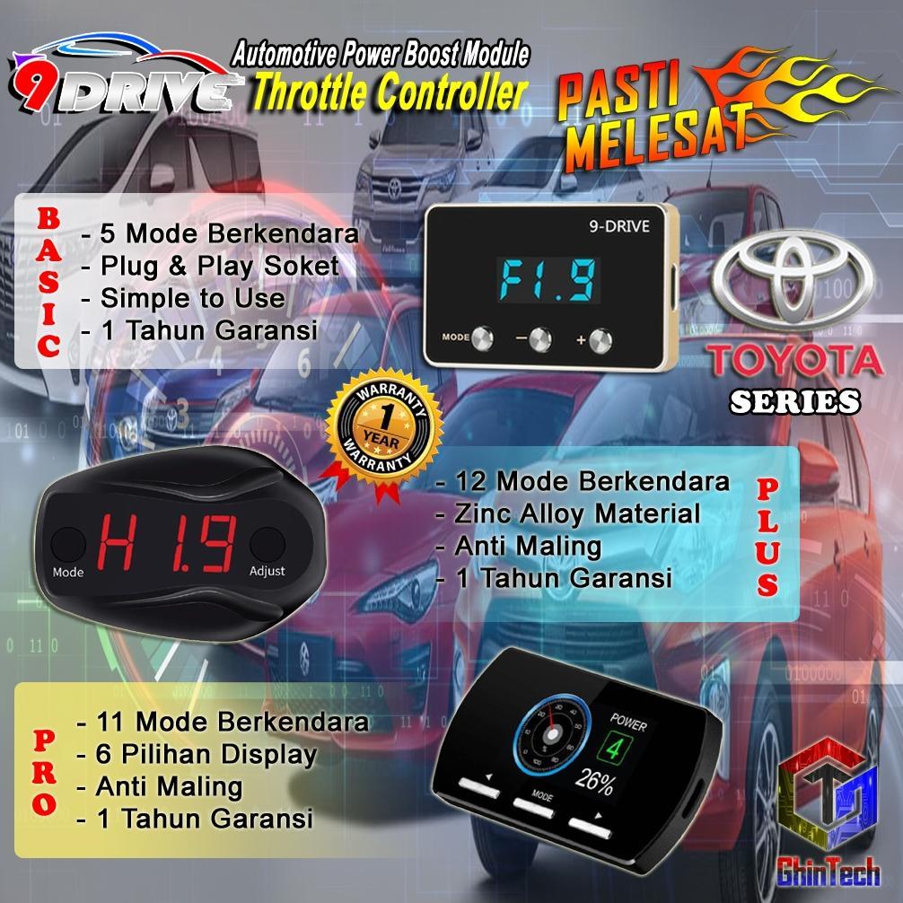 9 DRIVE 12 DRIVE TOYOTA SERIES THROTTLE CONTROLLER PIGGYBACK MOBIL TOYOTA REMAP ECU AGYA CALYA AVANZ