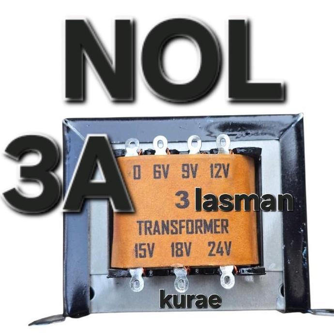 ( 3A NOL ) TRAVO TRAFO 3A engkel  TRANSFORMATOR BALAST ADAPTOR POWER SUPPLY PSU STEP DOWN STEPDOWN A