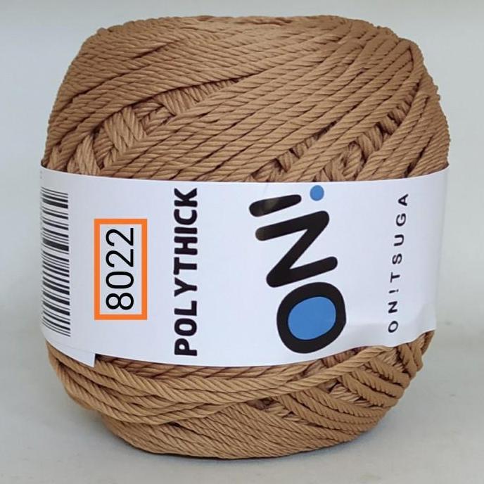 benang rajut polythick onitsuga Coklat