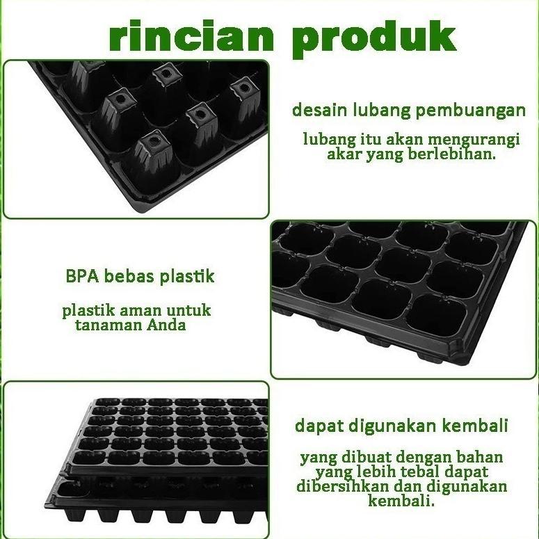 Bisa Cod 50Pcs/100Pcs Pot Bibit /Tray Semai / 0.8Mm Seedling Pot /Pot Tray Semai Bibit Benih 21/32/5