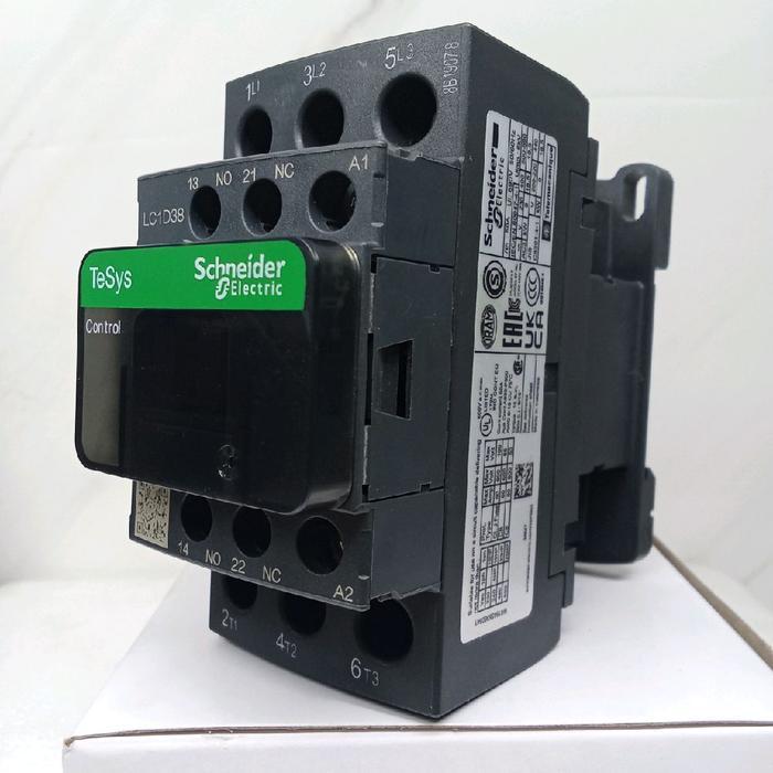 Kontaktor Schneider Lc1D38Q7 380V / Lc1D38M7 220V / Lc1D38F7 110V / Lc1D38E7 48V / Lc1D38D7 42V / Lc