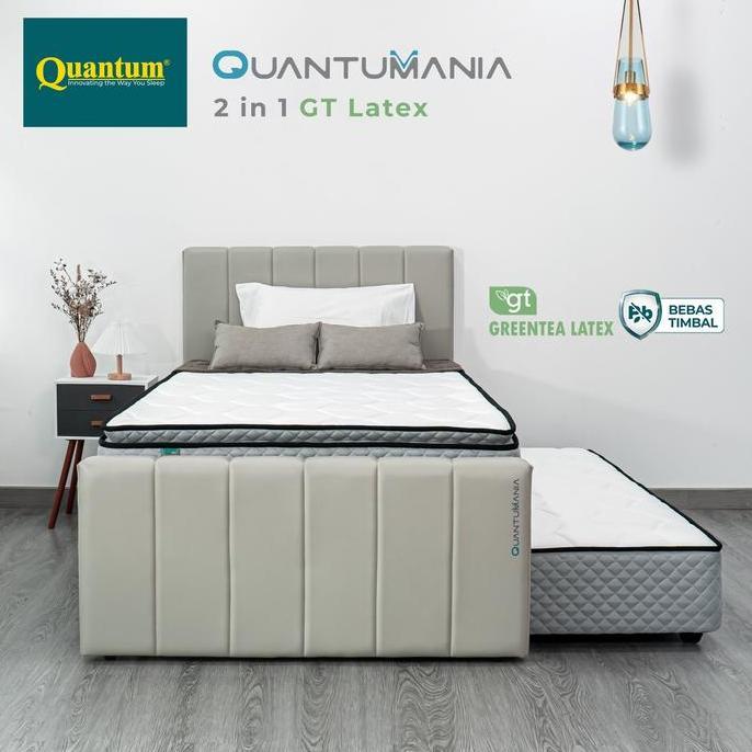 Quantumania 2 In 1 Greentea Latex / Kasur Latex Sorong Quantum