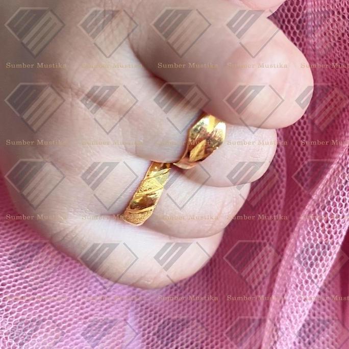 Cincin Anak Model Keong Emas 24 Karat