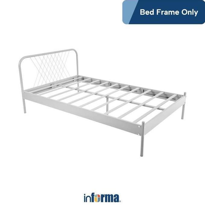 Informa 100X200 Cm Lyon Tempat Tidur Anak Metal - Putih Ranjang Besi Rangka Anak
