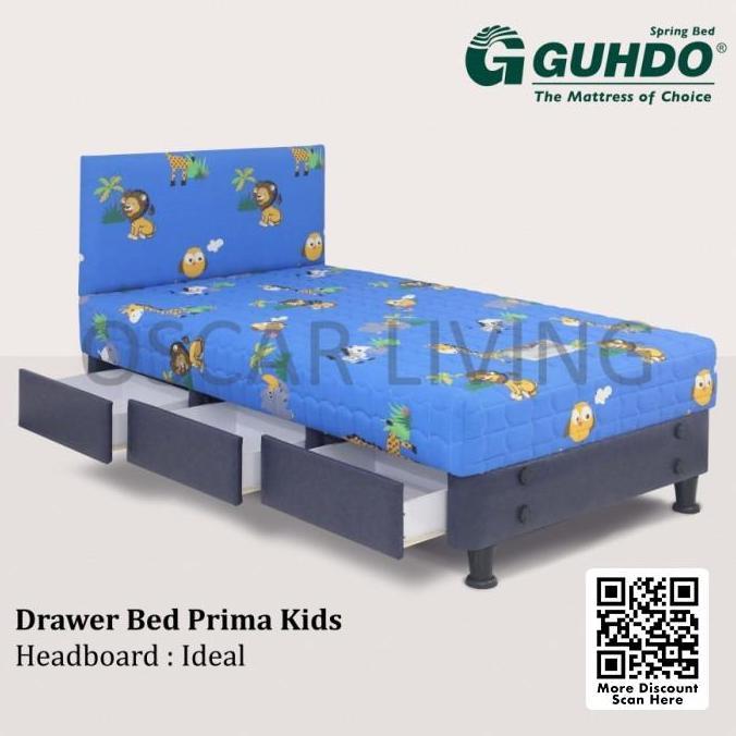 Guhdo Drawer Bed Prima Kids Hb Ideal - Biru