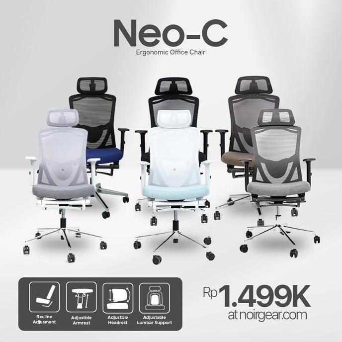 Noir Neo-C Ergonomic Office Chair