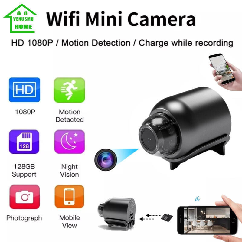 Venusmu Hd Kamera Wifi Kamera Mini 1080P Kamera Cctv Kamera Kecil Kamera Pengintai Bluetooth Mini Ka