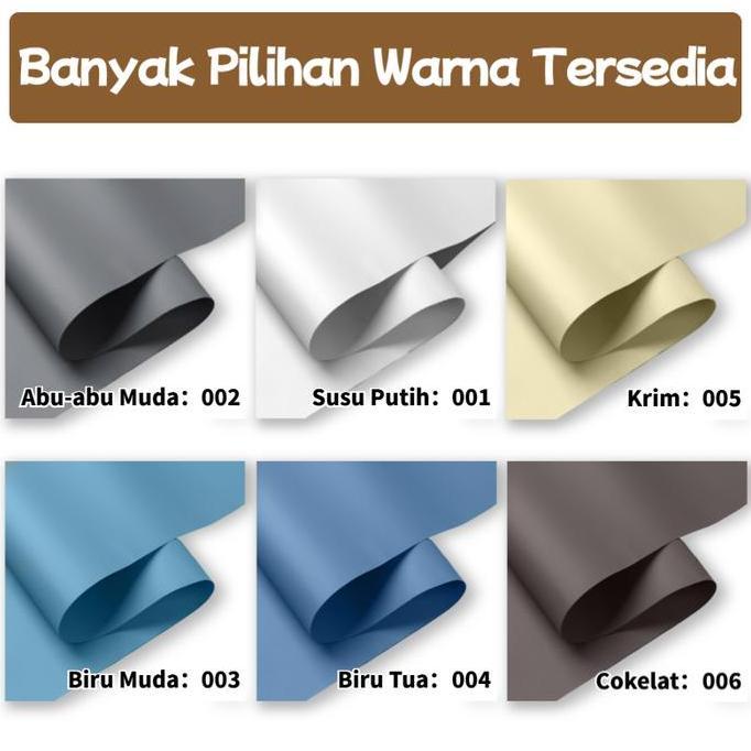 Miliki Gorden Tarik Gulung Blackout 100% Dangan Rel Atas Roller Blind Tirai Gulung Jendela Anti Pene