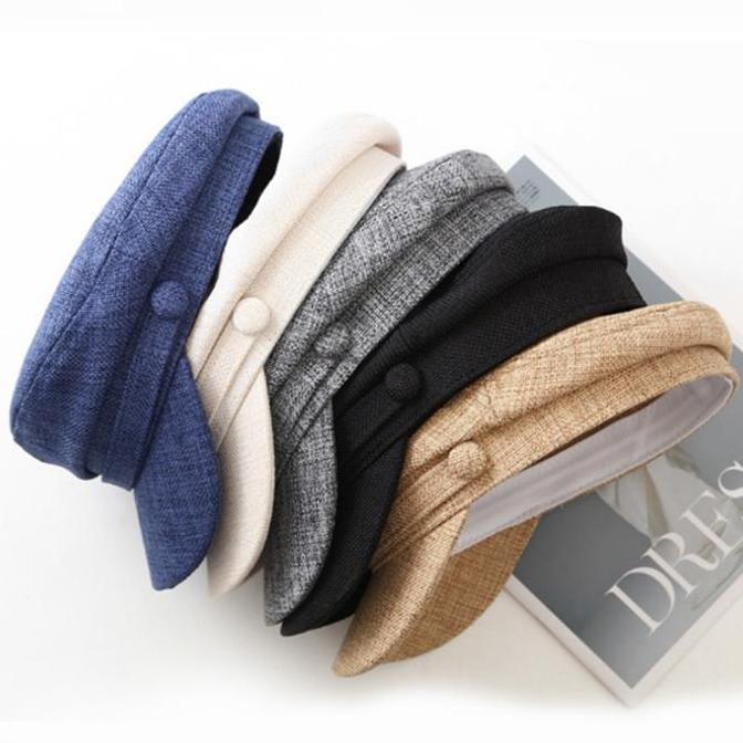 Wwpx- Topi Baret Hat Korea Pria Wanita Perempuan Dewasa Model Apolo Oktagonal Pelukis Outfit Gaya Re