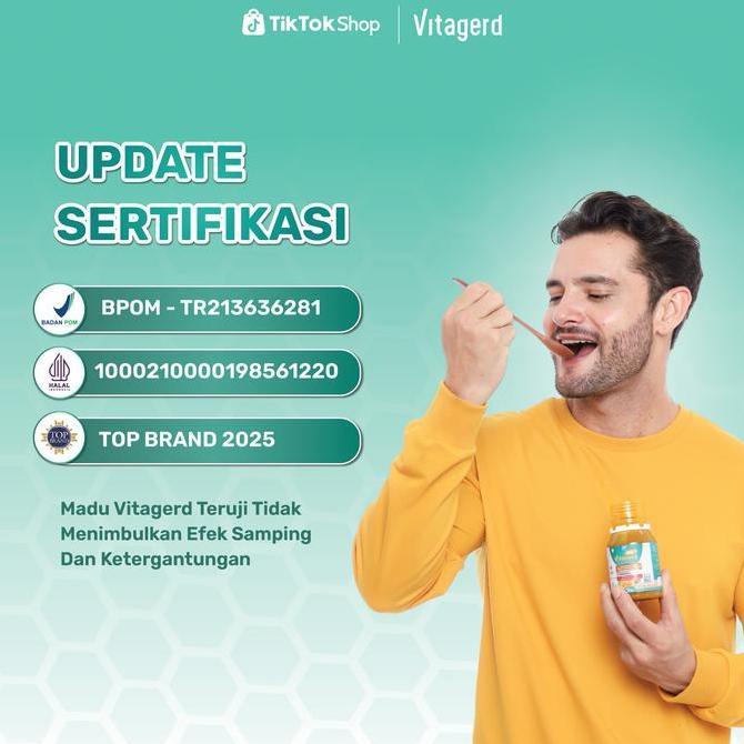 Clearx- Madu Vitagerd - Herbal Alami Membantu Masalah Gerd Anxiety (Sering Cemas & Insomnia), Asam L