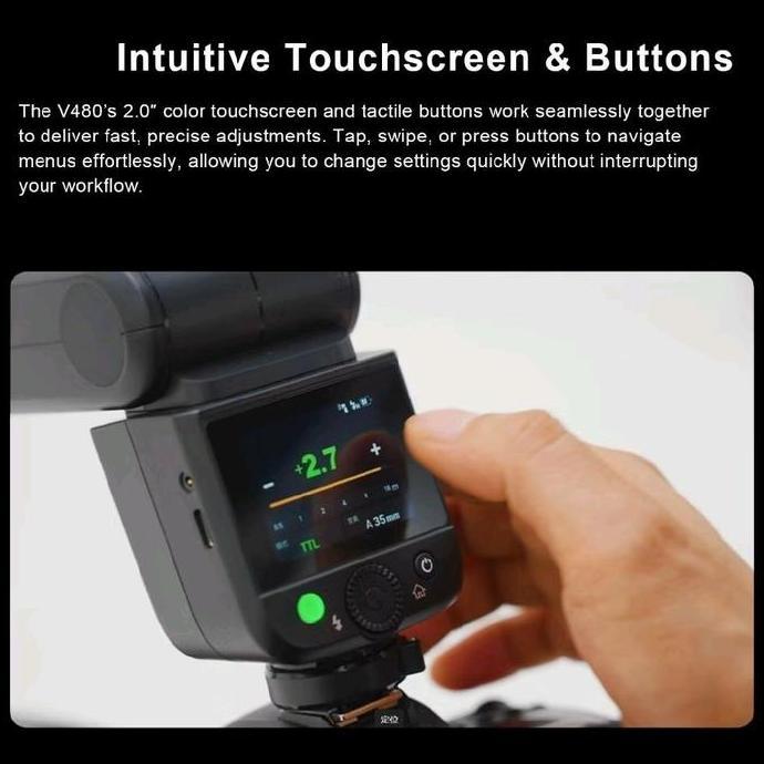 GODOX V480 TTL ON- CAMERA FLASH GODOX V480