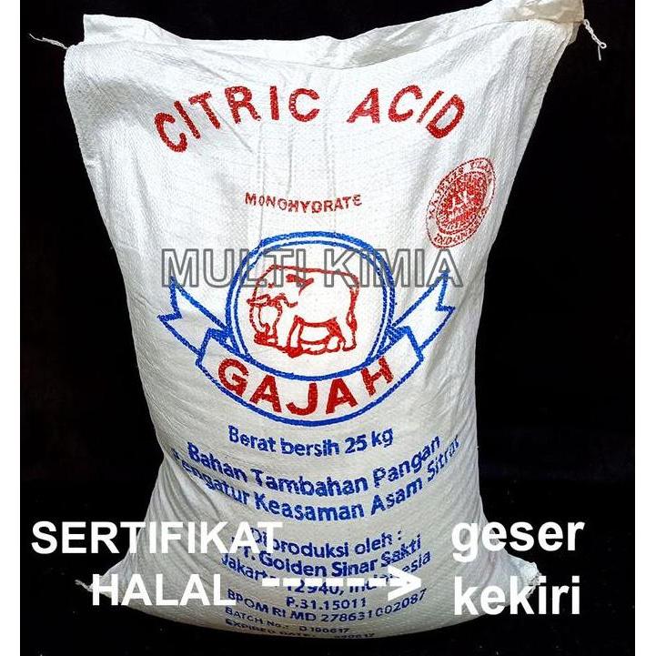 Foodtwin- Citric Acid Monohydrate / Asam Sitrat Cap Gajah 1Kg