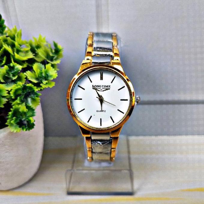 MD2 ~ LONGTIME-JAM TANGAN WANITA-tali rantai-watches-analog-jam santai Elegan Jarum