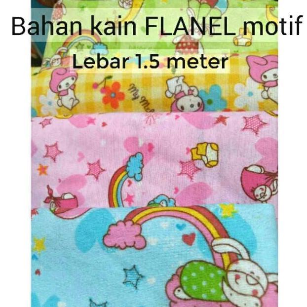BAHAN KAIN FLANEL GULUNGAN / KAIN BEDONGAN TATAKAN BEDONG BAYI (YARD)