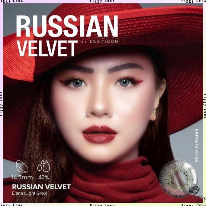 Eyex- Softlens X2 Russian Velvet By Exoticon Normal & Minus 0.50 S/D 6.00 ( Free Lenscase )  Contact