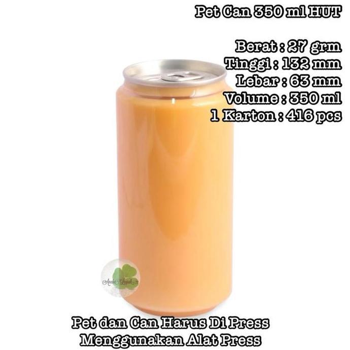 DOVLAND PET Can 350 ml HUT isi 52 pcs Botol Toples Pet Dan Can Untuk Minuman Juice