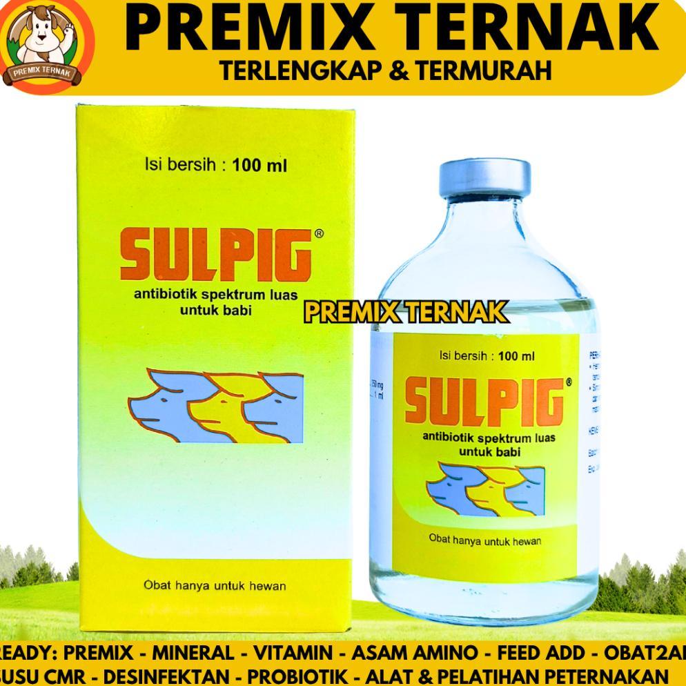 SULPIG 100ML - Obat Hewan Antibiotik Spektrum Luas Atasi Infeksi Pada Babi MEDION