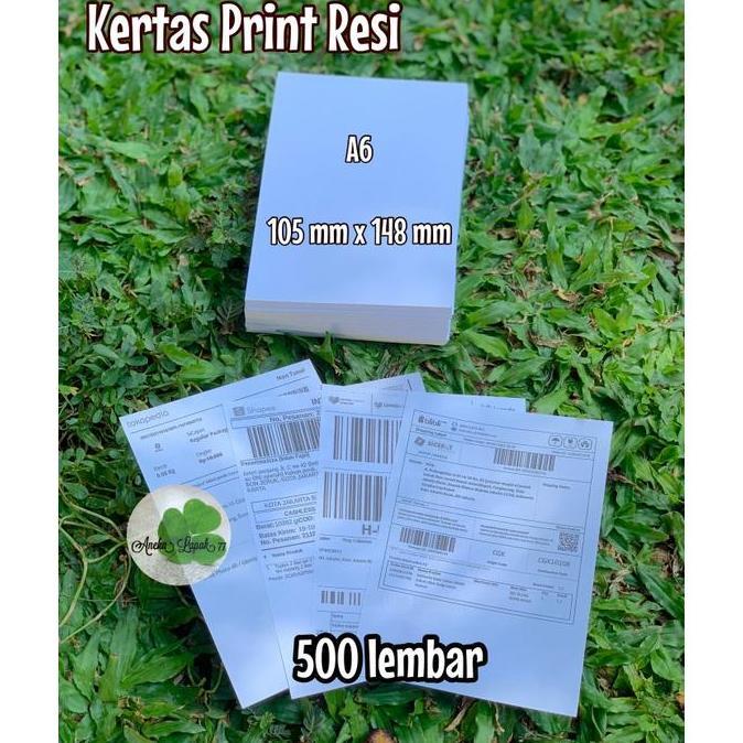 DOVLAND 1 dus | 20 rim Kertas Print Resi A6 70 grm 500 Lembar kertas hvs cetak label murah kertas re