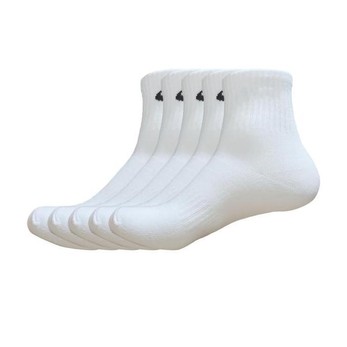 PAKET HEMAT - Kaos Kaki Basic Sport Casual 5 Pasang Unisex Pria dan Wanita - Kaos kaki Olahraga Teba