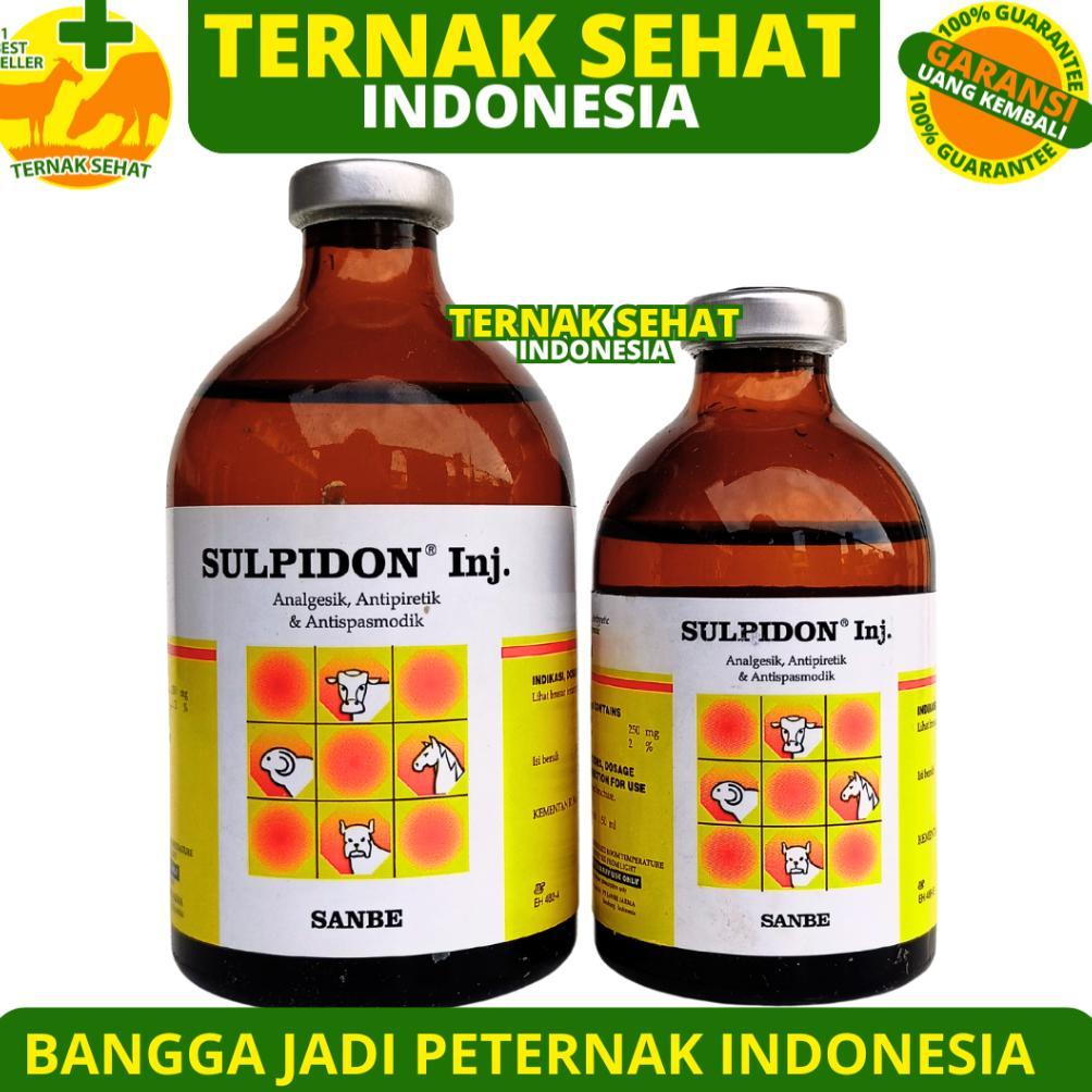 SULPIDON INJ 50ml SULPIDON 100ml - Obat Hewan pereda sakit hewan analgesik antipiretik antispasmodik