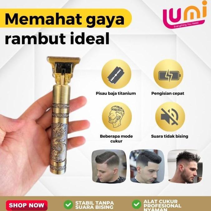 Popapipu- T9 Mesin Cukur Rambut Pria Alat Mesin Cukur Elektrik Cukur Rambut