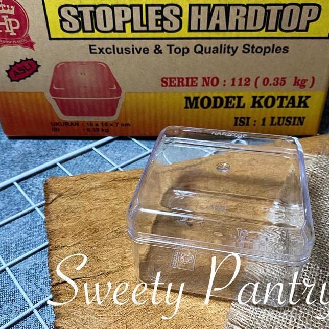 Toples Kue Kering Hardtop 112 Persegi Ukuran 10X10X7Cm