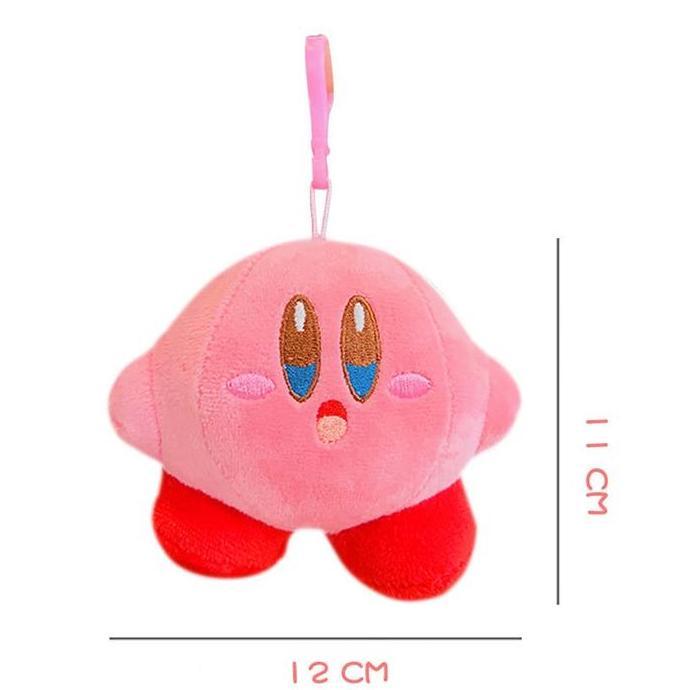 WOVLO Kirby Plush Boneka Lucu Gantungan Kunci Tas Kirby Bintang Star Plush Boneka Keychain
