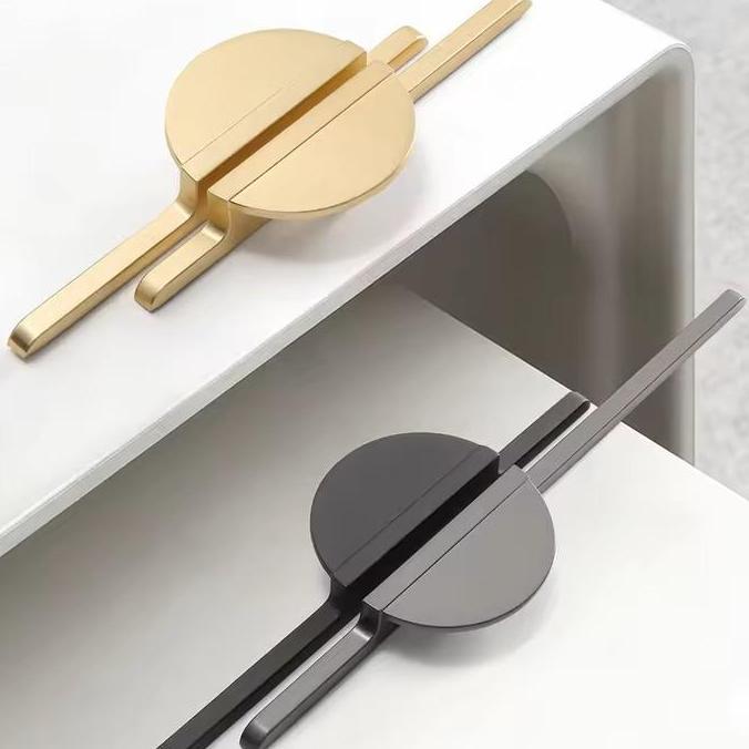 DOVLAND 20cm 30cm Handle Pintu Lemari Gold Tarikan Lemari Panjang Gagang Pintu Lemari