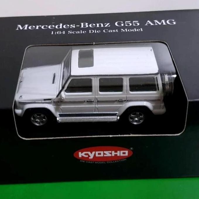 Promo K07021G2 - KYOSHO Mercedes Benz G55 AMG White 1:64 Kyosho Diskon