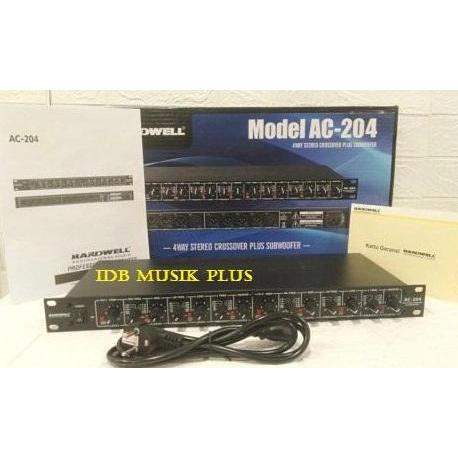 Crossover 4 Way Stereo Hardwell Ac204 Ac 204 Original Hardwell