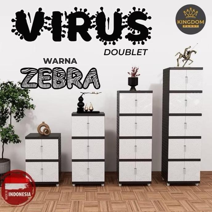 Lemari 4 susun/lemari plastik/ lemari pakaian/lemari tingkat