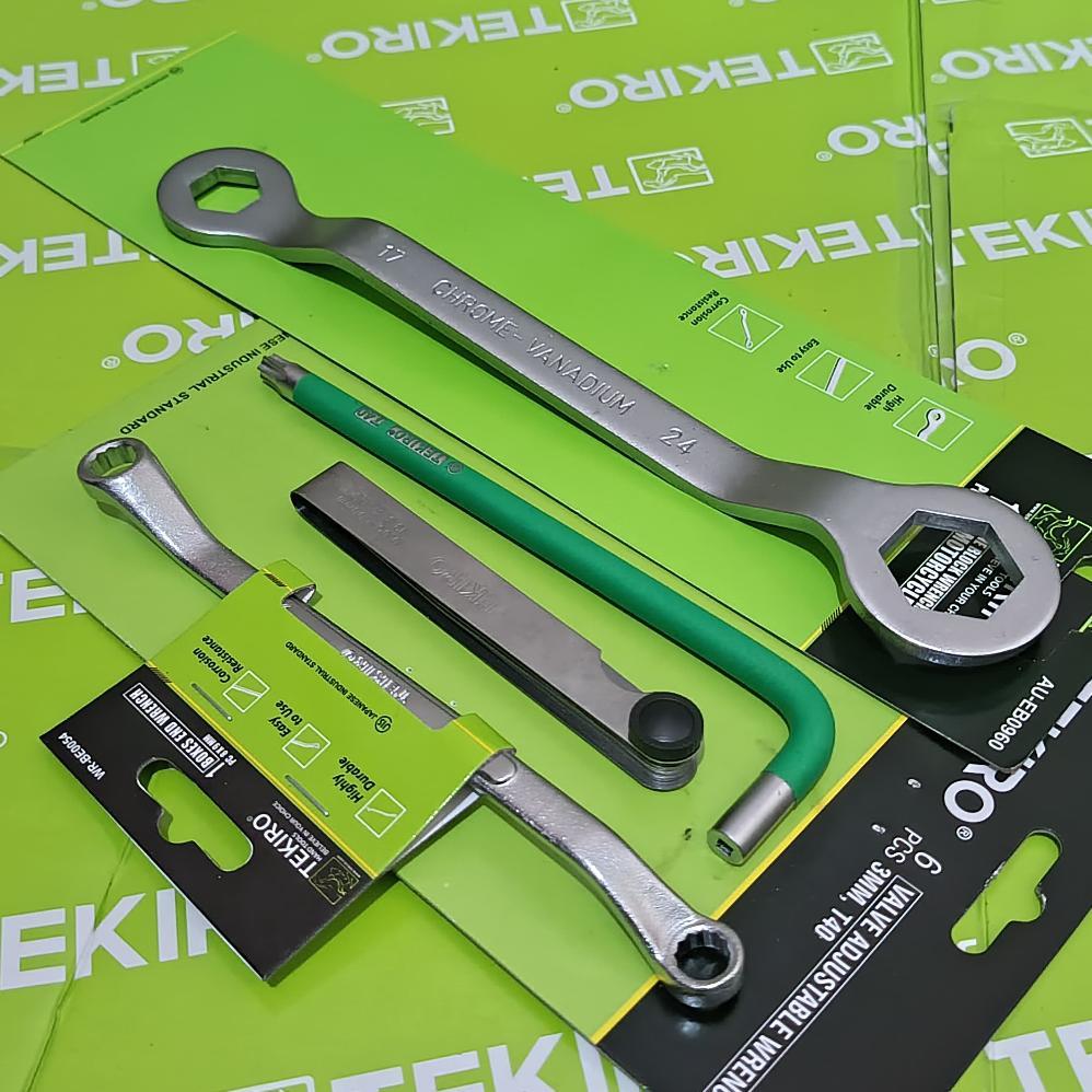 Kunci Stel Klep Tekiro - Kunci Penyetelan Klep Motor Set 4 Pcs Tekiro