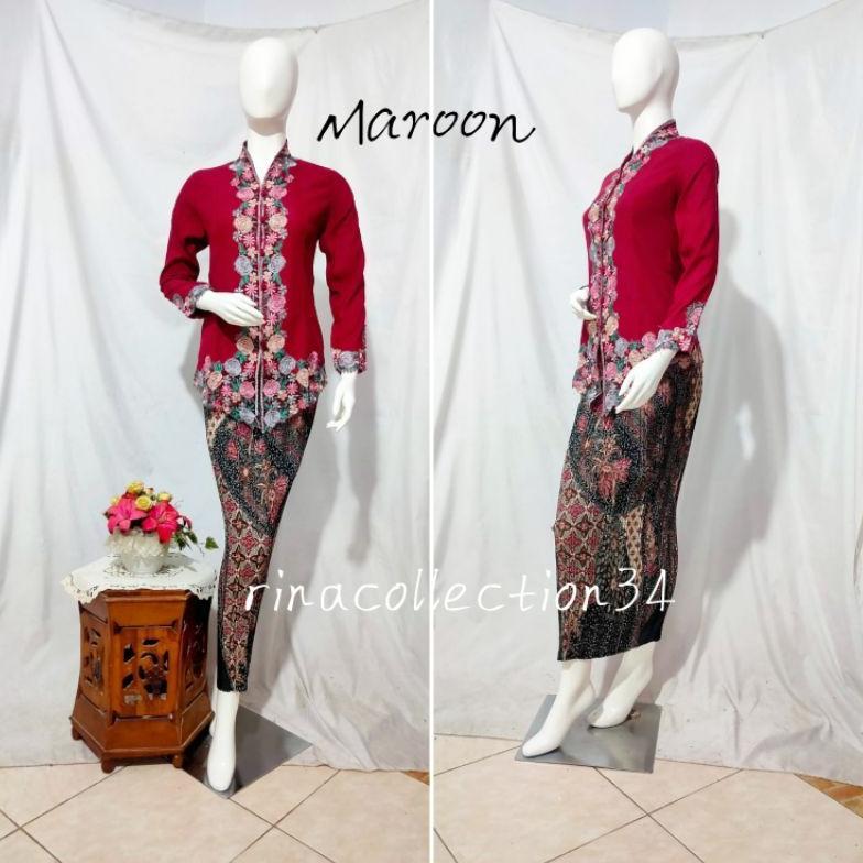 bestpromo kebaya encim. kebaya encim panca warna. kebaya encim bordir. kebaya betawi. kebaya seragam