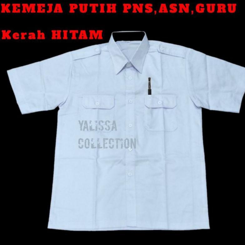 Bergaransi Baju Dinas Putih Pria Lengan Pendek Kemeja Pdh Putih Pria Seragam Pns Putih Baju Pdh Pns 