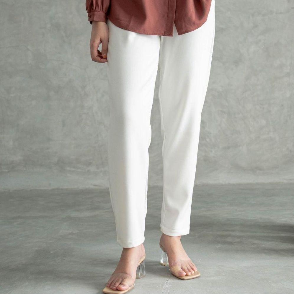 Murah !!! Celana Panjang Wanita Celana Scuba Pants Celana Pensil Murah Celana Putih Baggy Pants