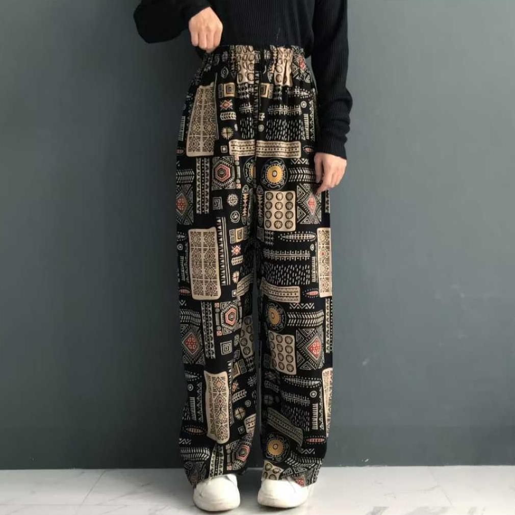 Promo !!! Kulot Hommy Panjang Wanita Bahan Rayon Viscose Celana Kulot Rayon Motif Bunga-Bunga Premiu