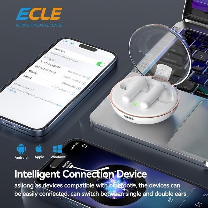 [New Launch] ECLE Y6 TWS Bluetooth 5.3 Headphone Bluetooth HIFI Stereo
