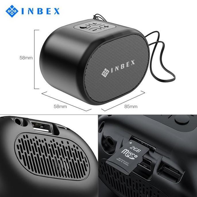 INBEX Speaker Bluetooth 5.0/Portable WireleAss Speake/Super Bass Mini