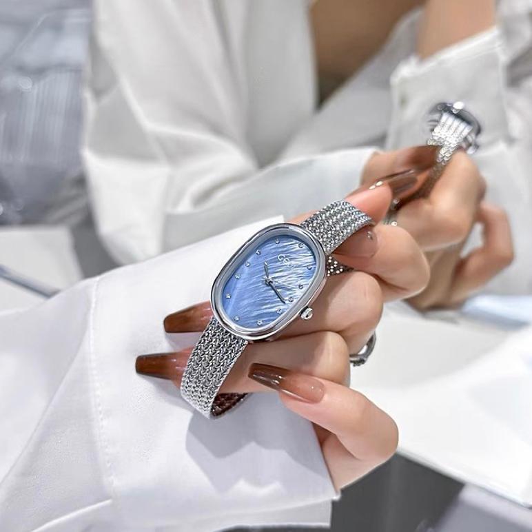 Jam Tangan Rantai Oval Original GEDI Jam New Fashion Korea CA048