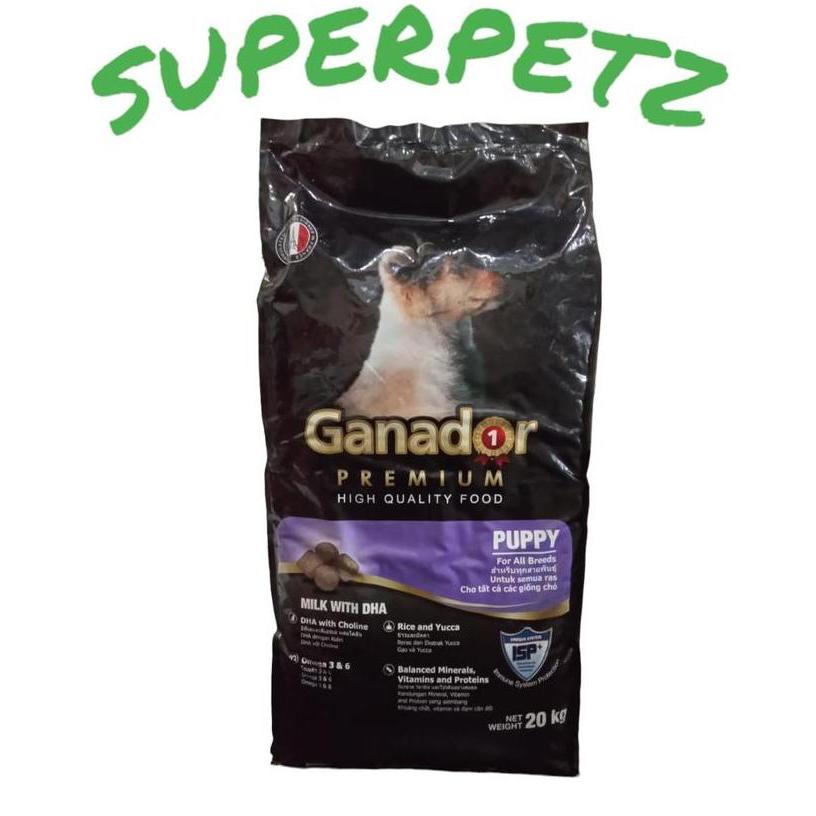 NEW Dog food GANADOR puppy milk with DHA 20kg makanan anak anjing - INSTAN