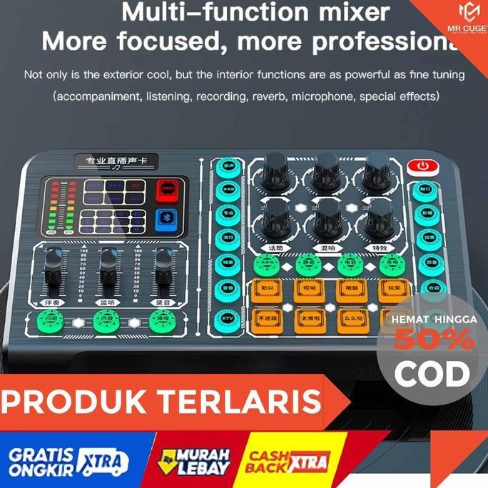 Alat Streaming Live Sosmed Mic Karoke sambung ke hp smartphone dan