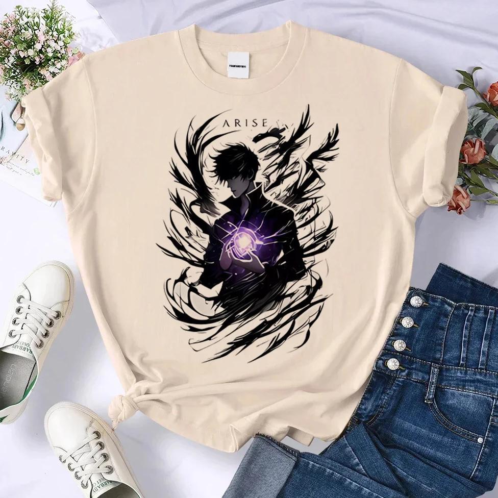 Solo Leveling shirt teen Classic korean clothes 2000s Colorful t shirt University Digital 2000s Psyc