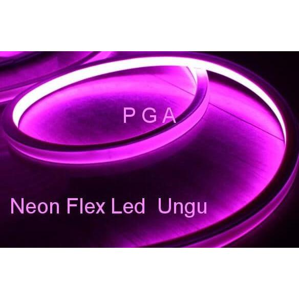 Lampu Neon Flex LED Selang Flexible Sign Strip Fleksibel UNGU PURPLE terlaris