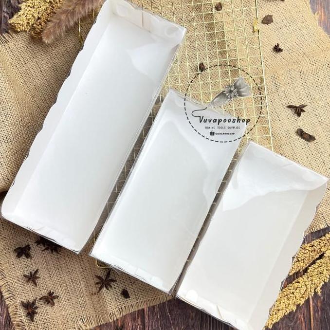 Dus Mika Putih Isi 5Pcs Dus Kue Bening Transparan Box Kue Brownies