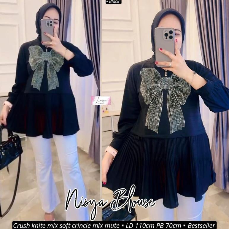 BEST SALE Nisya/Frilla/Selly/Delia Blouse Knit Original LAIQA