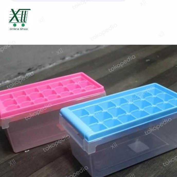 Lion Star Cetakan Es Batu + Wadah / Box ~ Ice Cube Puding + Tray Set