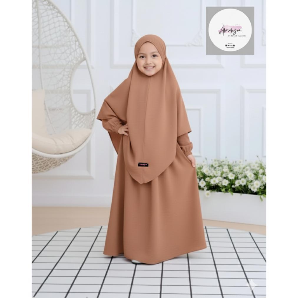 Sale Baju Syar'I Anak PerempuanSyar'I Anak Perempuan Bahan Cringkle