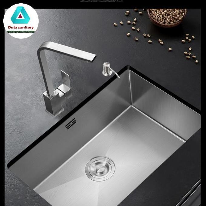Kitchen Sink Stainless 8050 1 Lubang Jumbo/ Bak Cuci Piring Stainless