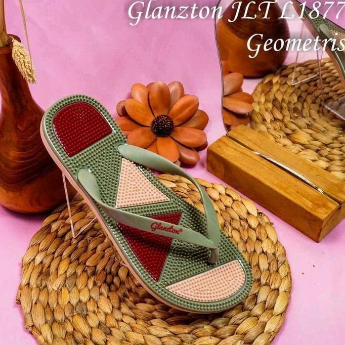 DF317 >> GLANZTON 1877 sandal jepit duri wanita/perempuan ukuran 37-41 Sendal